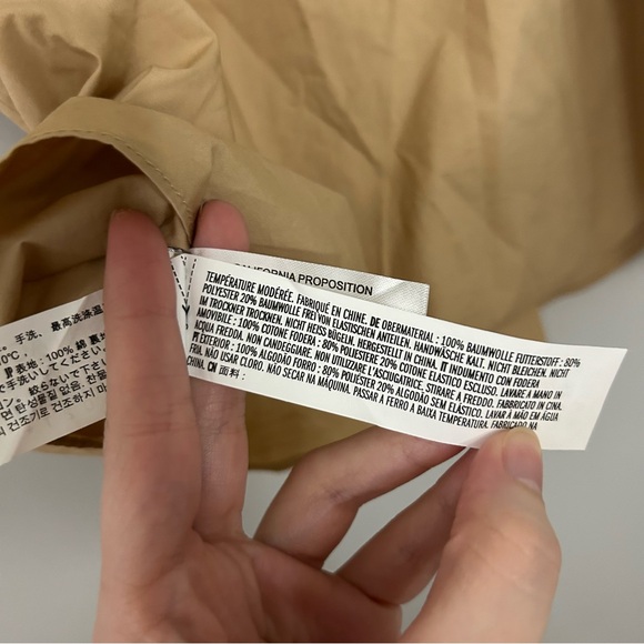 English Factory Tan Smocked Puff Sleeve Blouse - Picture 4 of 6